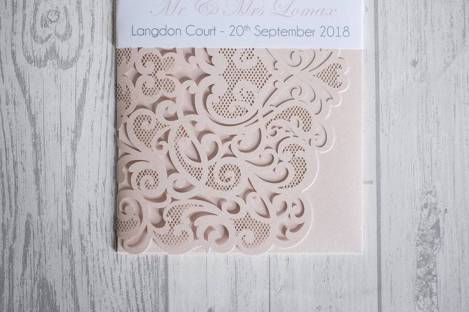 Laser Cut Invite