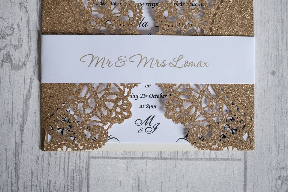 Laser Cut Invite