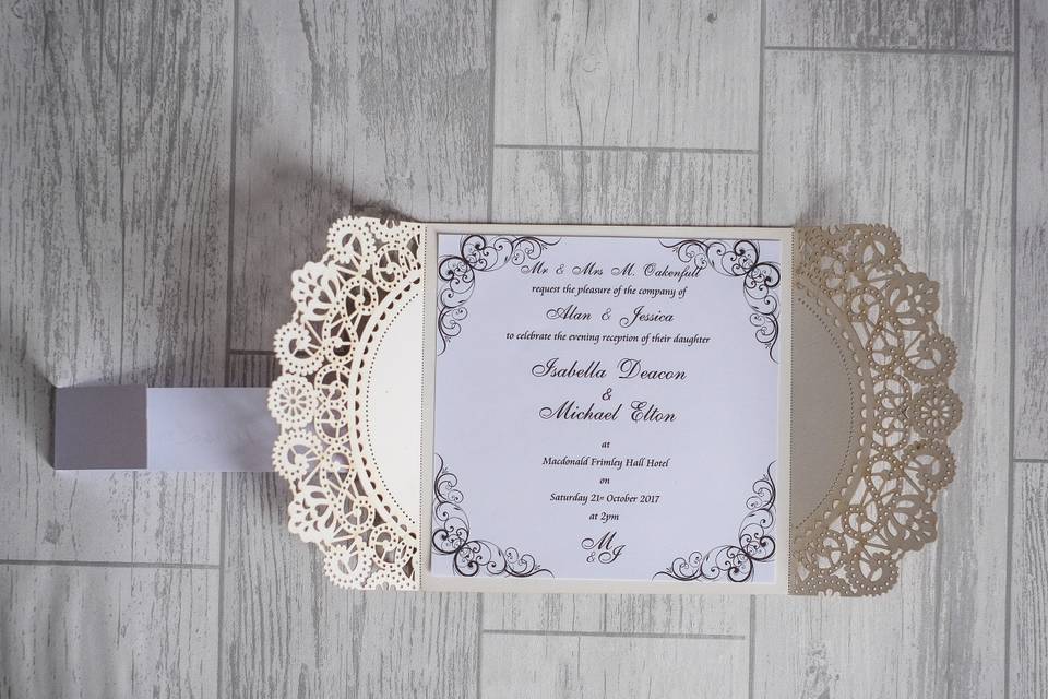 Laser Cut Invite