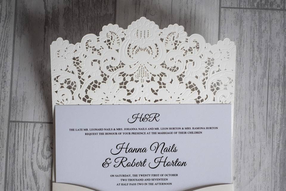 Laser Cut Invite