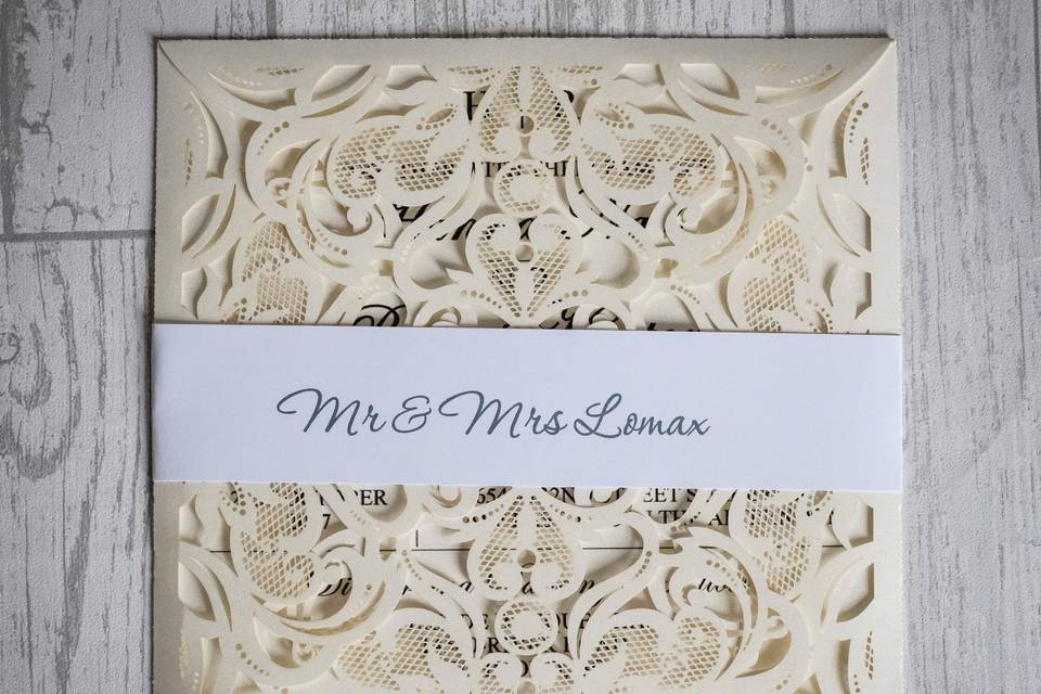 Laser Cut Invite