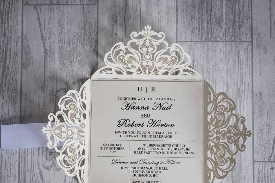 Laser Cut Invite