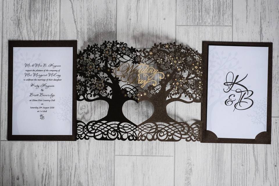 Laser Cut Invite