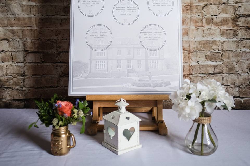 Printed Table Plan