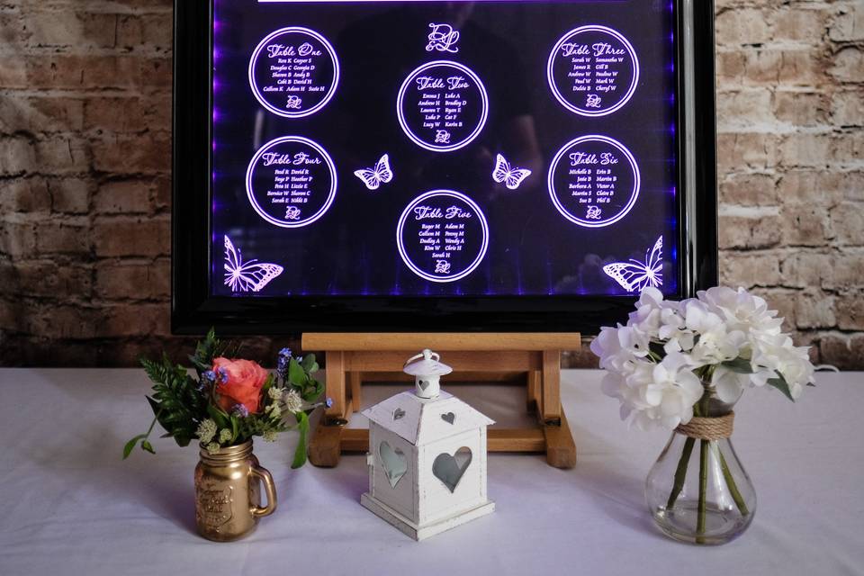 LED Table Plan