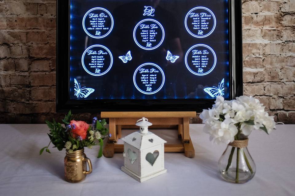 LED Table Plan