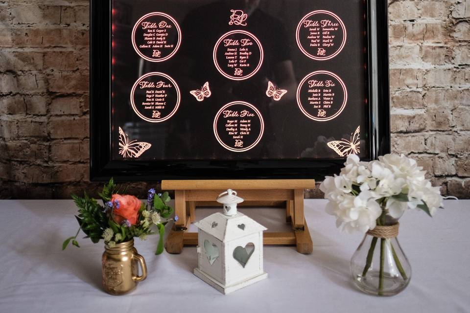 LED Table Plan