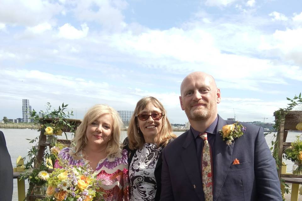 Mid-ceremony laughter