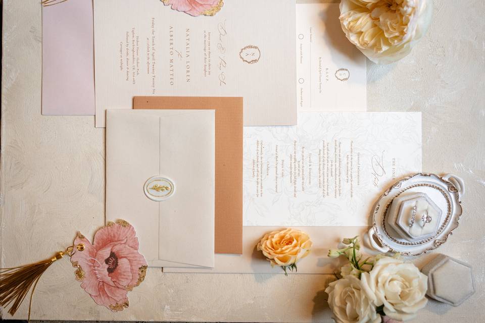 Stationary flat lay