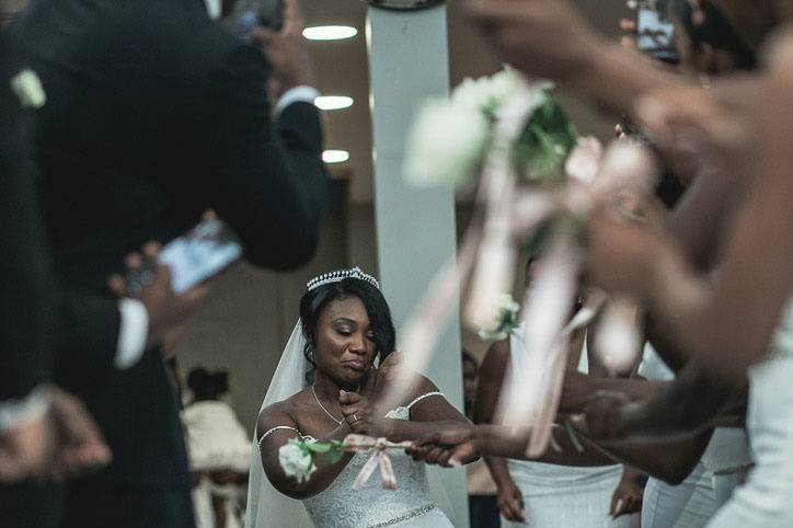 Bride dancing