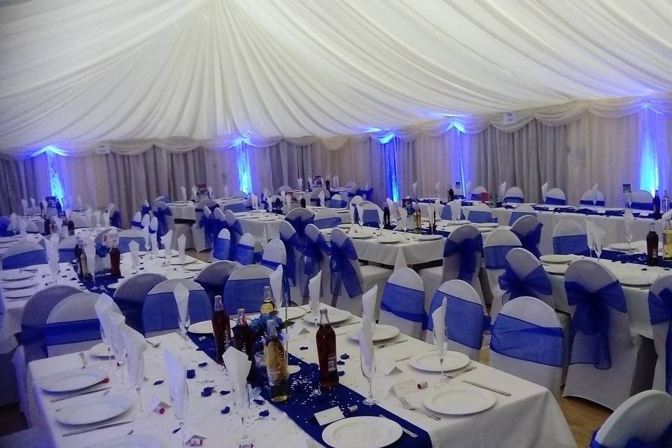 Blue themed wedding