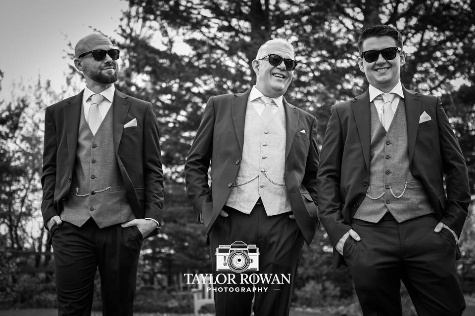 Boy band groomsmen
