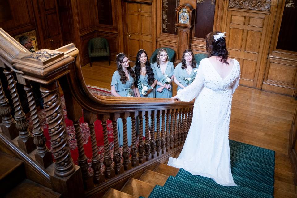Bride first look