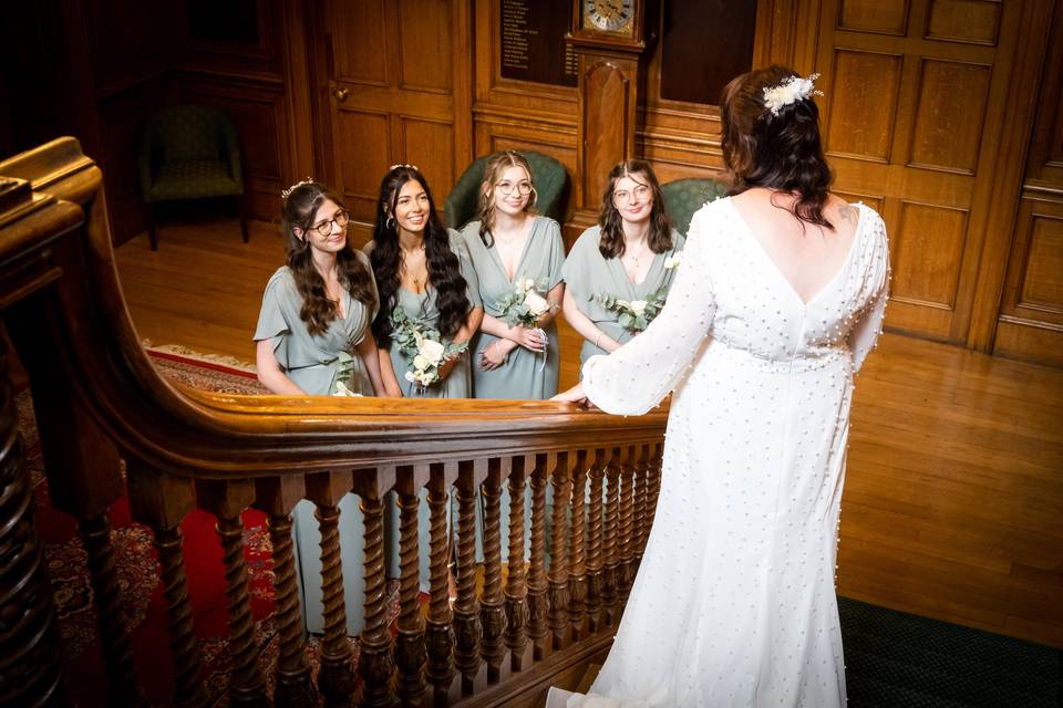 Brides first look