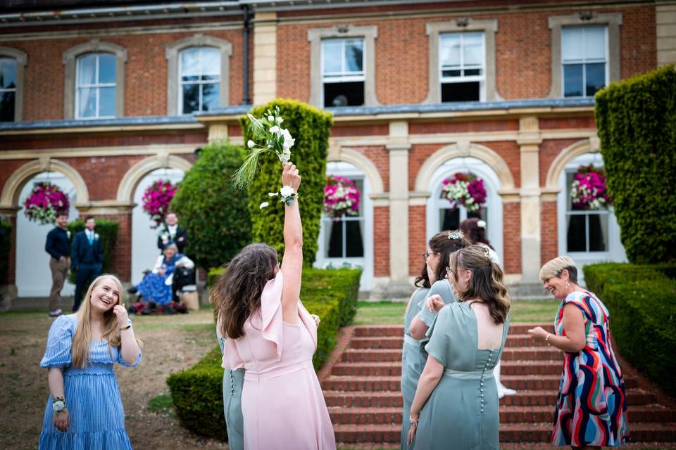 Catching the flowers