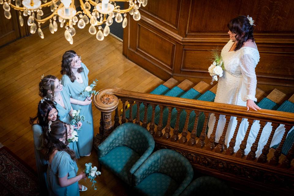 Brides first look