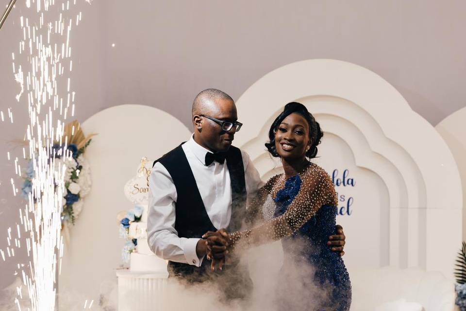 Bride & Groom Cold Sparks 1
