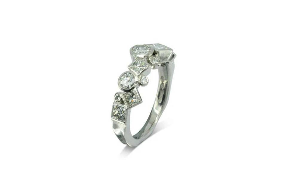 Bubbles Diamond Eternity Ring