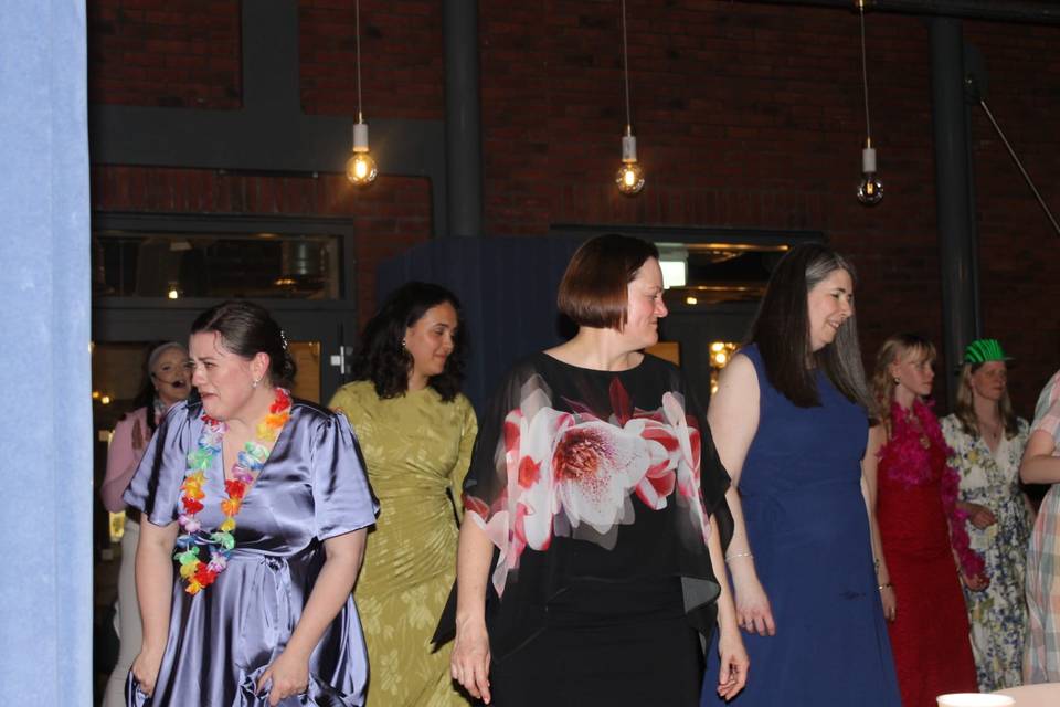 Learning a dance at wedding