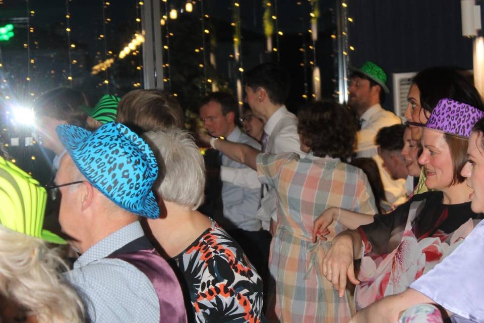 Learning a dance at wedding