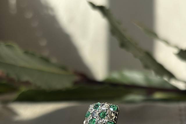 Emerald and Diamond Ring