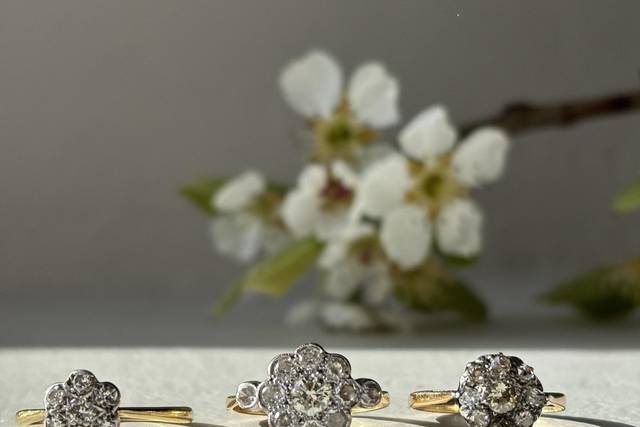 Trio of Diamond Clusters
