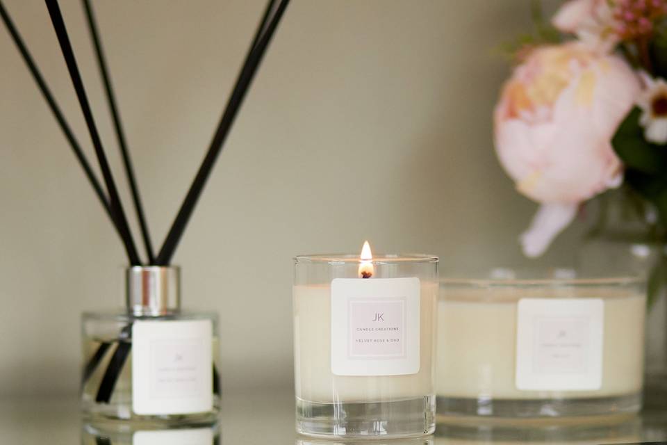 Candles and diffusers.