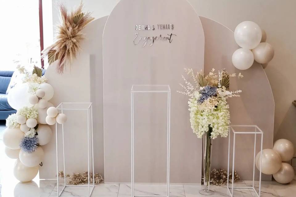 Engagement backdrop