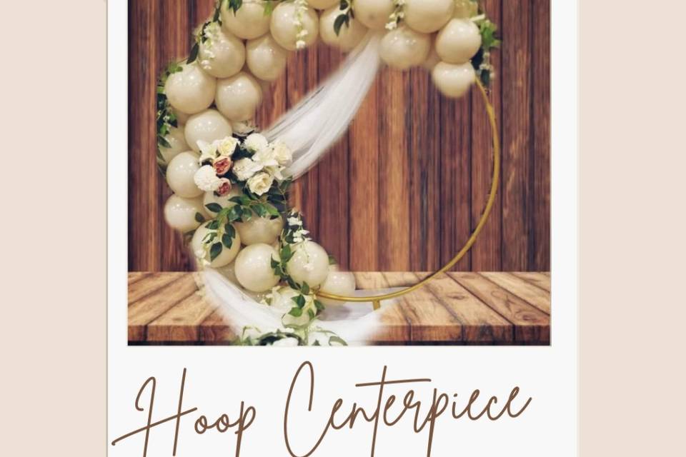 Hoop cake backdrop