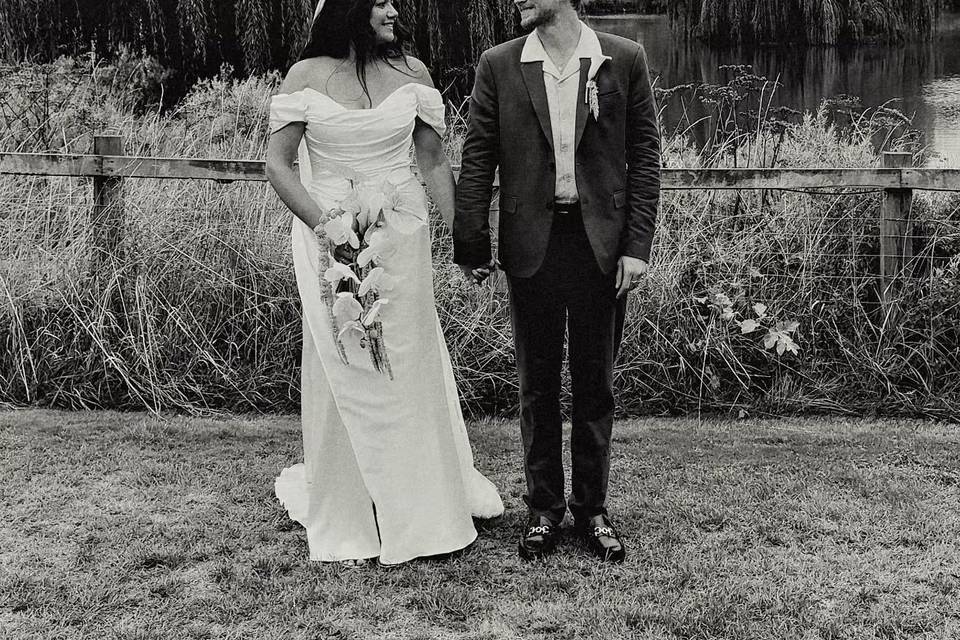 Just married moments