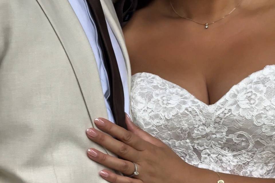 Just married moments