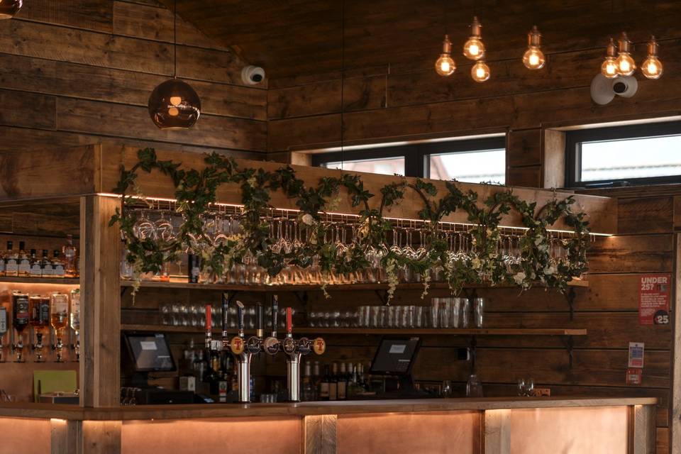 Fully stocked bar