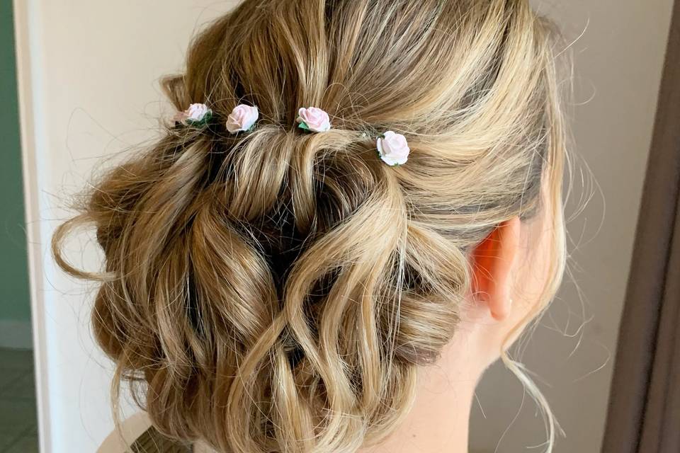 Bridal hair up-do