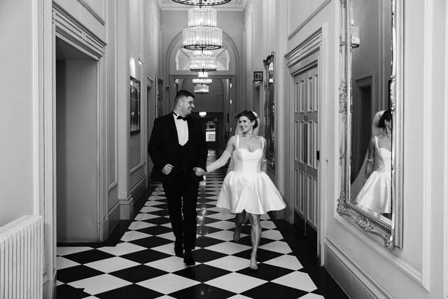 Black and White Corridor