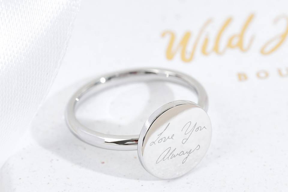 Handwritten Signet Ring