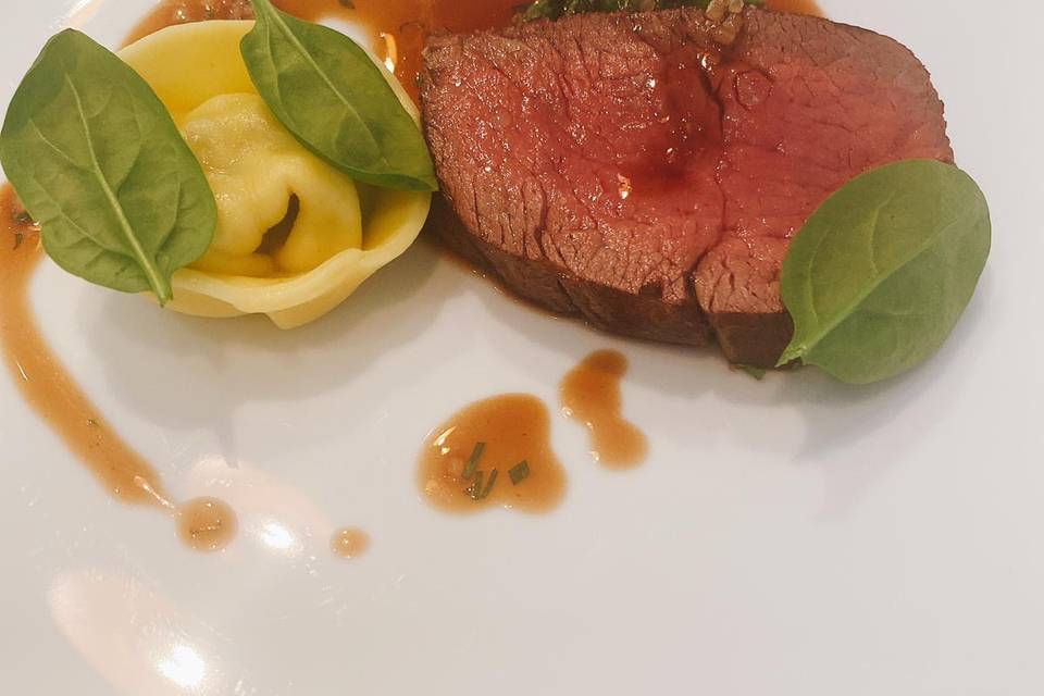 Beef fillet with truffle mushroom