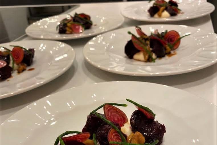 Goats cheese, beets