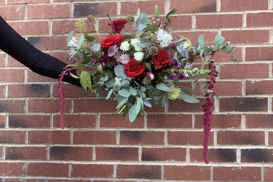 Winter bridal bouquet