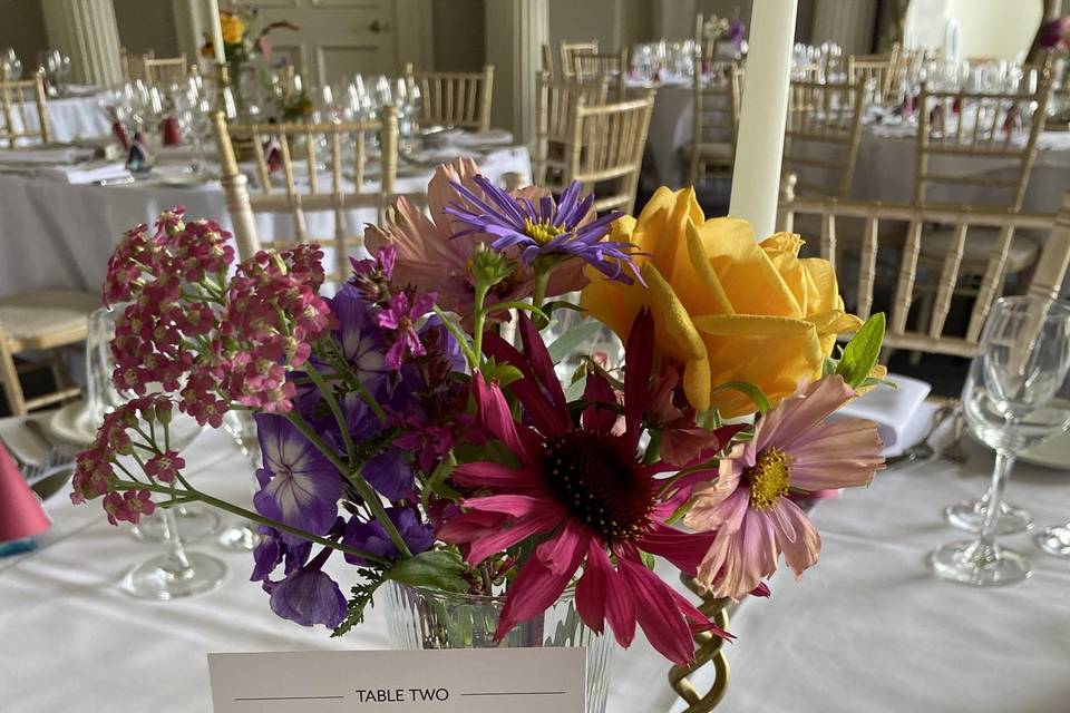 Hazlewood castle table centre