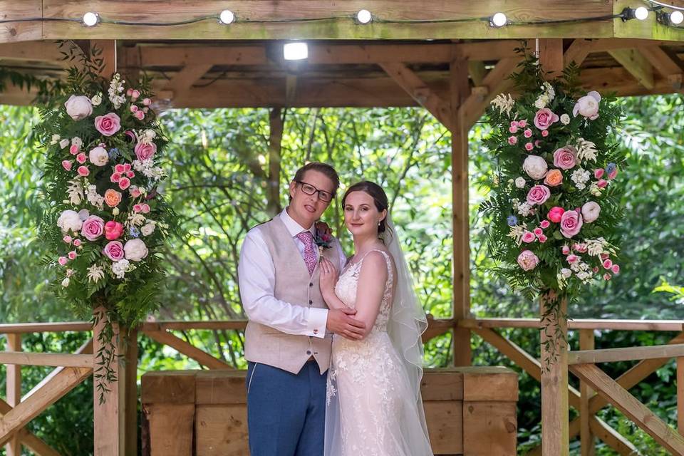 Hazlewood Castle and floral decor