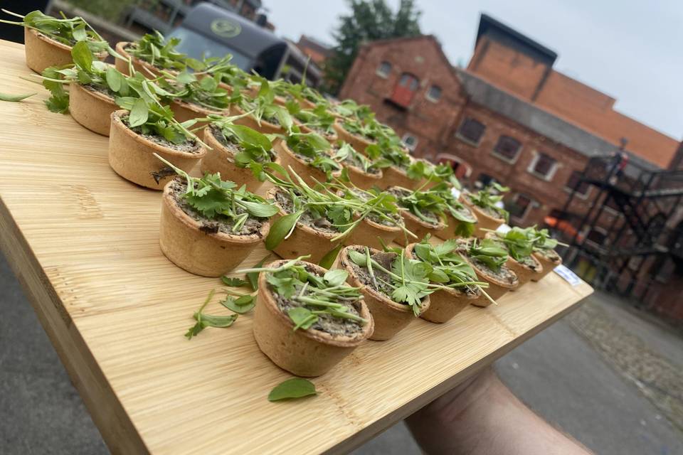 Watercress & Mushroom Tart