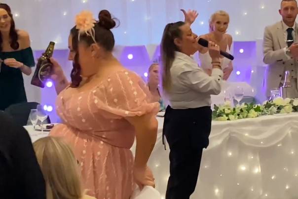 Surprise singing waiters
