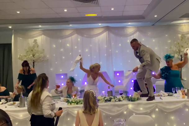 Singing waiter hire