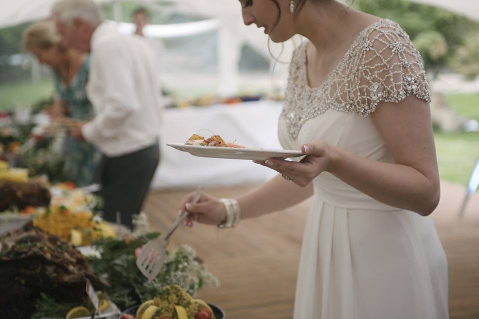 Its the bride's turn