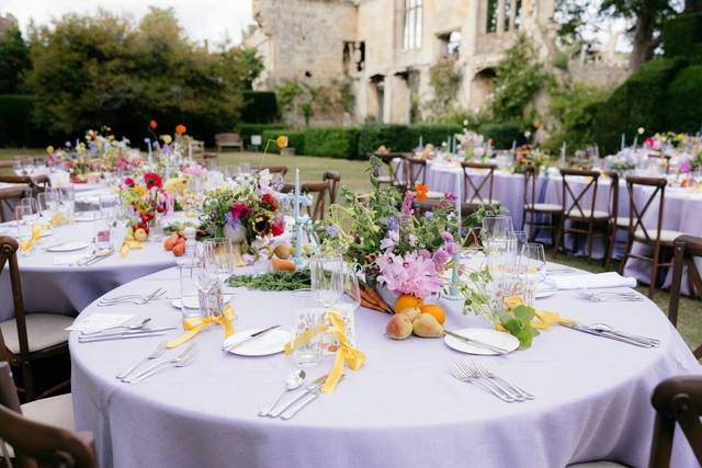 Sudeley Castle Wedding Meal