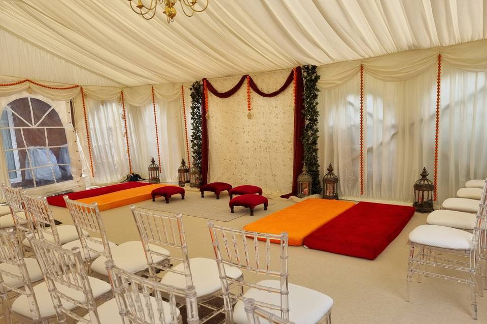 Marquee for pre wedding