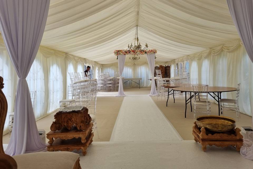 Wedding marquee in Watford