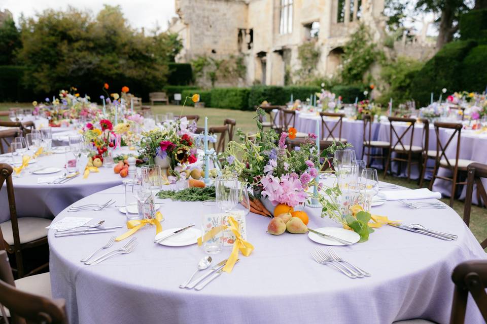 Sudeley Castle Wedding Meal