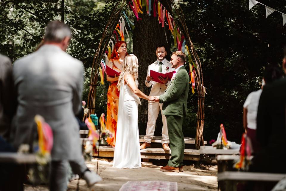 Colourful ceremony