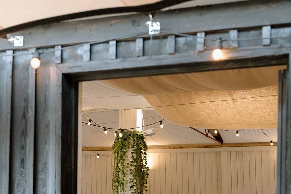 Looking inside the grain store